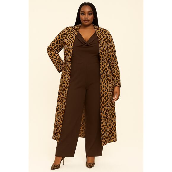 Jill Alexander Chocolate Brown Plus Size Jumpsuit – Sizes 1X - Picture 5 of 8